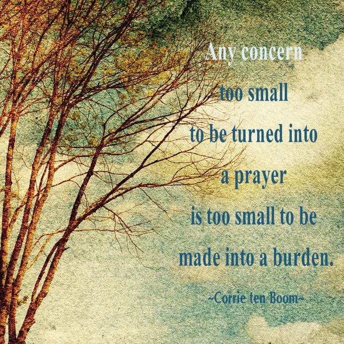 Too Small To Be Made Into A Burden